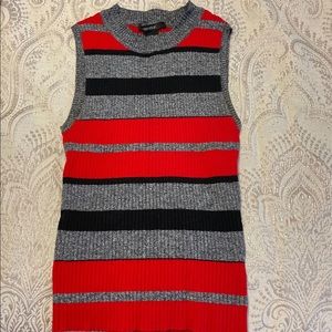 Forever21 sweater tank striped top size Small
